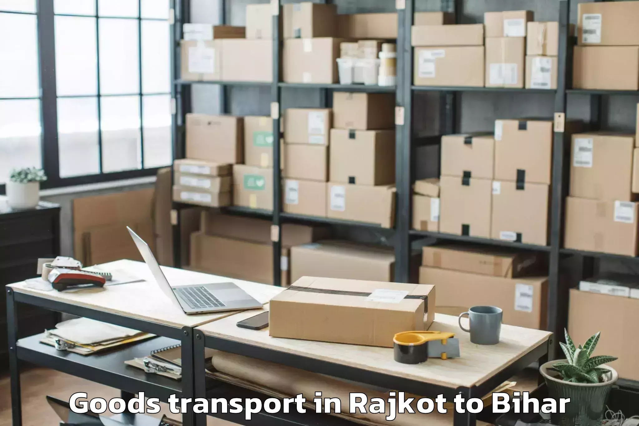 Efficient Rajkot to Balmiki Nagar Goods Transport